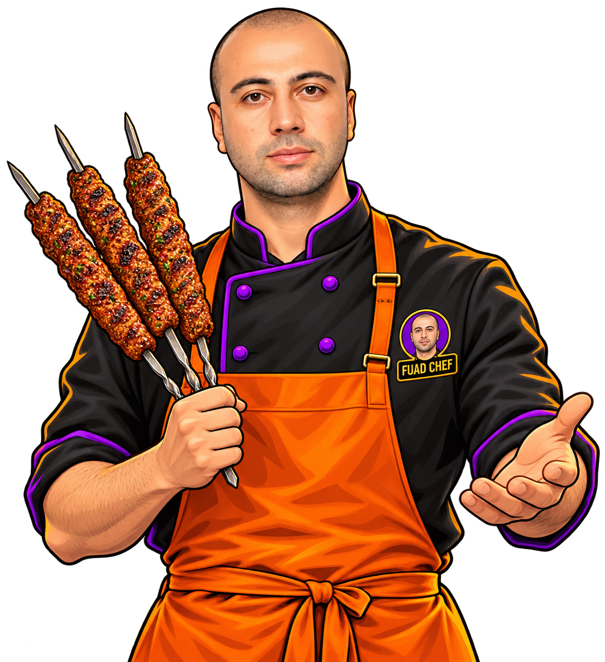 Fuad Chef — manqal başında